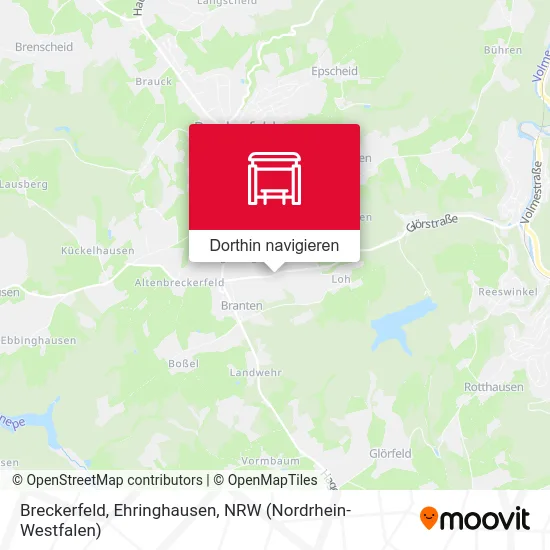 Breckerfeld, Ehringhausen Karte