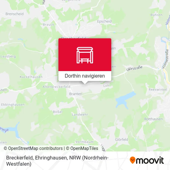 Breckerfeld, Ehringhausen Karte