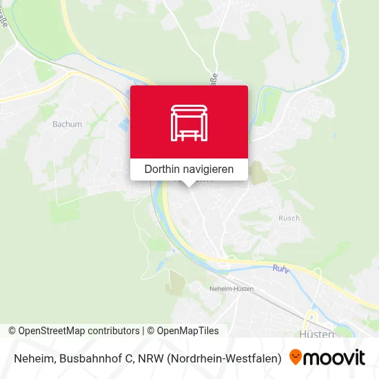 Neheim, Busbahnhof C Karte
