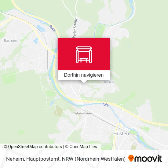 Neheim, Hauptpostamt Karte