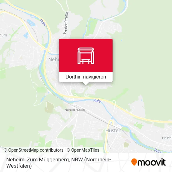 Neheim, Zum Müggenberg Karte