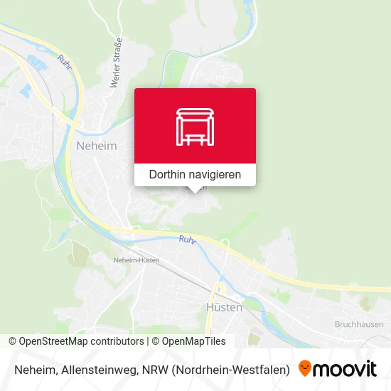 Neheim, Allensteinweg Karte