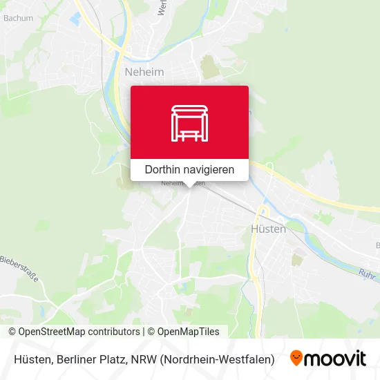 Hüsten, Berliner Platz Karte