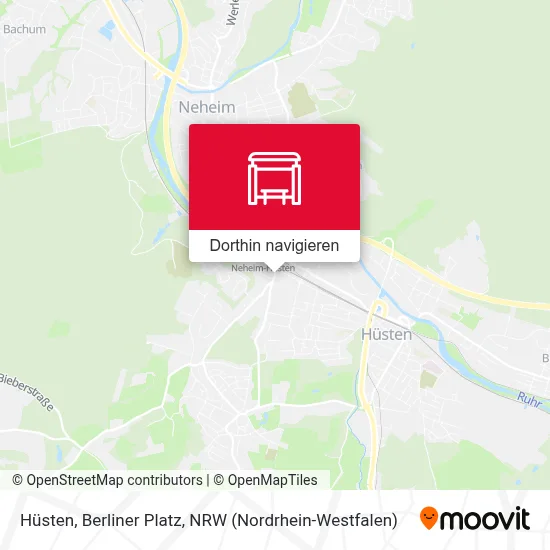 Hüsten, Berliner Platz Karte