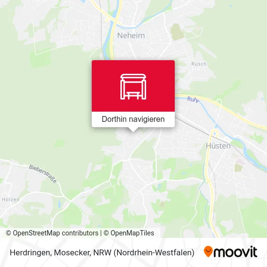 Herdringen, Mosecker Karte