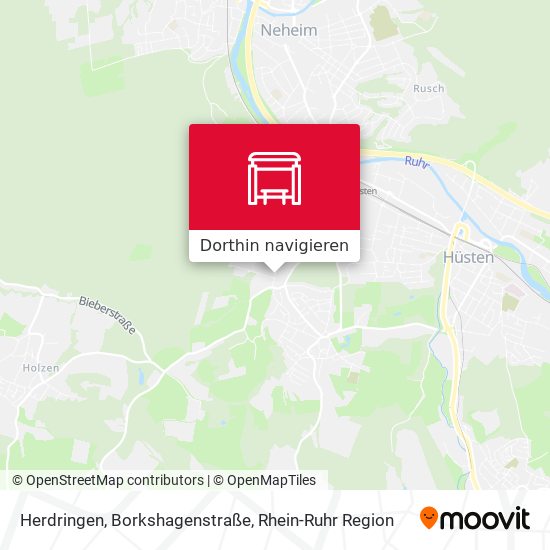 Herdringen, Borkshagenstraße Karte