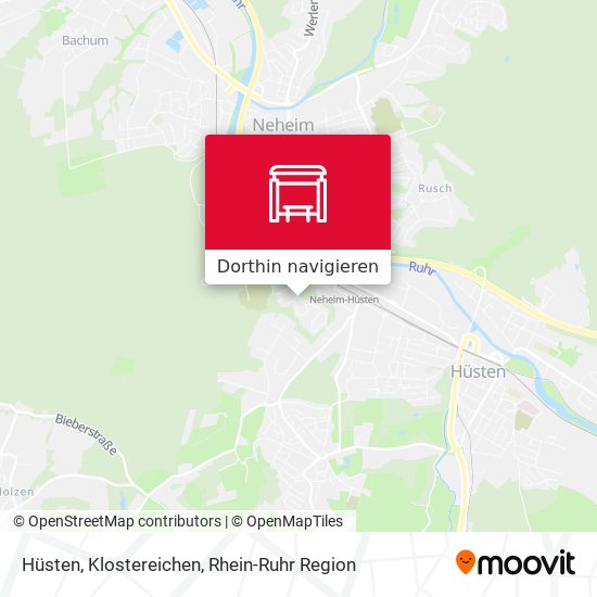 Hüsten, Klostereichen Karte