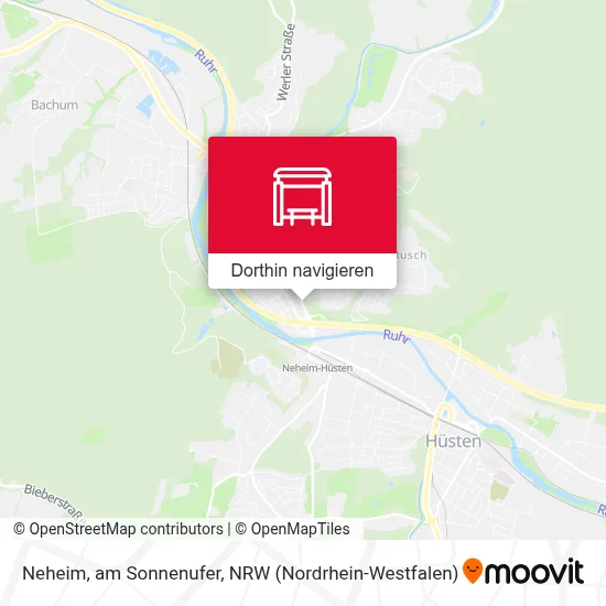 Neheim, am Sonnenufer Karte