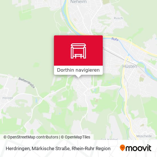Herdringen, Märkische Straße Karte