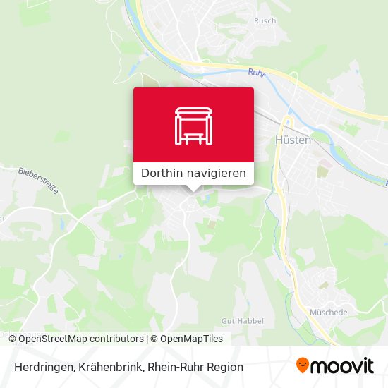 Herdringen, Krähenbrink Karte
