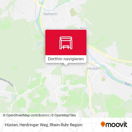 Hüsten, Herdringer Weg Karte