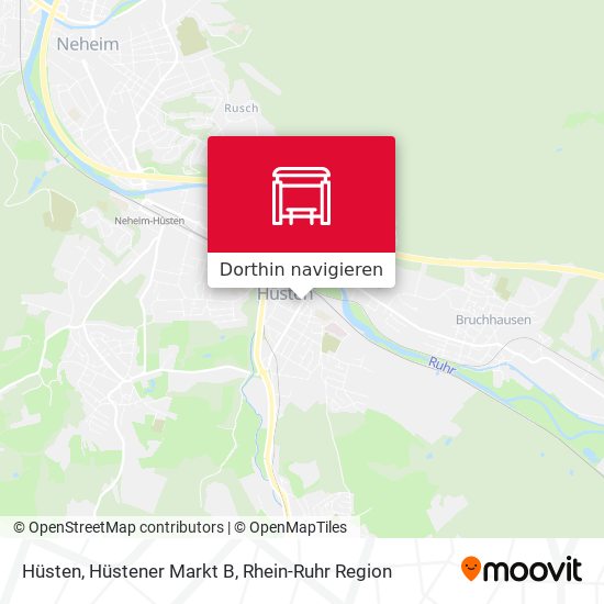 Hüsten, Hüstener Markt B Karte