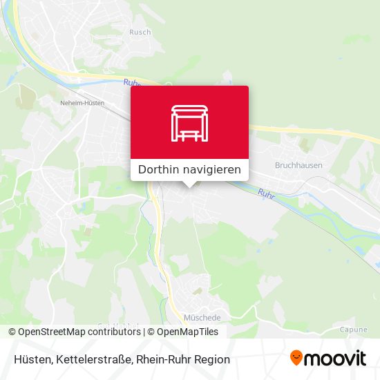 Hüsten, Kettelerstraße Karte