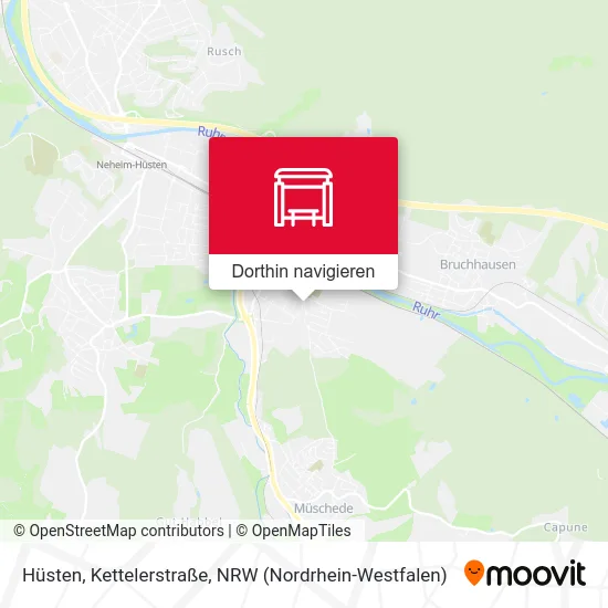 Hüsten, Kettelerstraße Karte