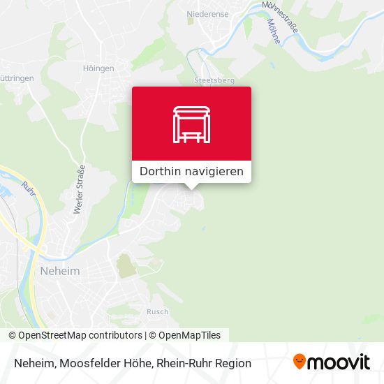 Neheim, Moosfelder Höhe Karte