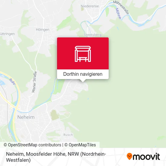 Neheim, Moosfelder Höhe Karte