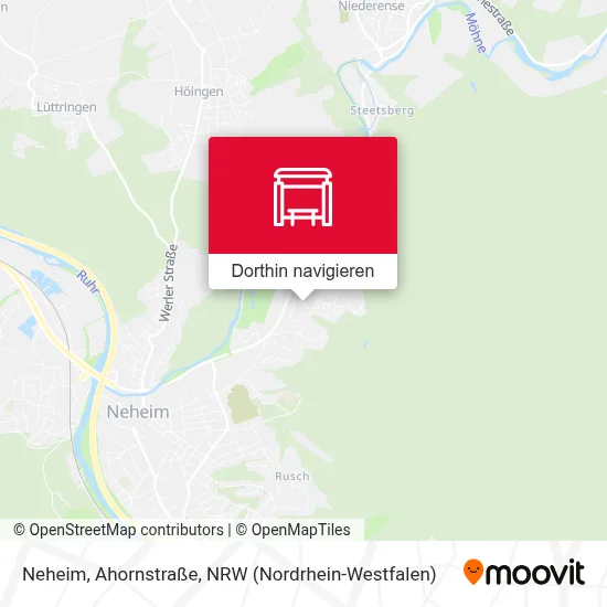 Neheim, Ahornstraße Karte