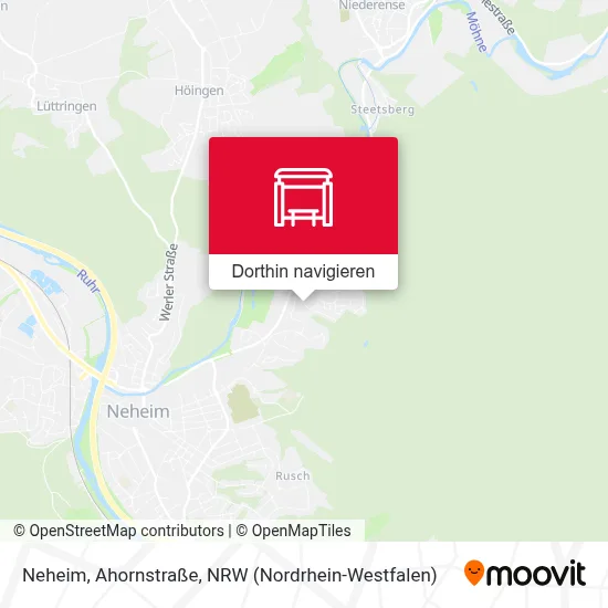 Neheim, Ahornstraße Karte