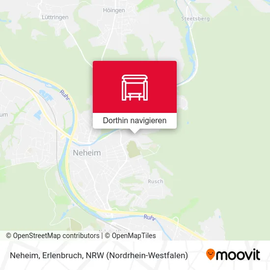 Neheim, Erlenbruch Karte