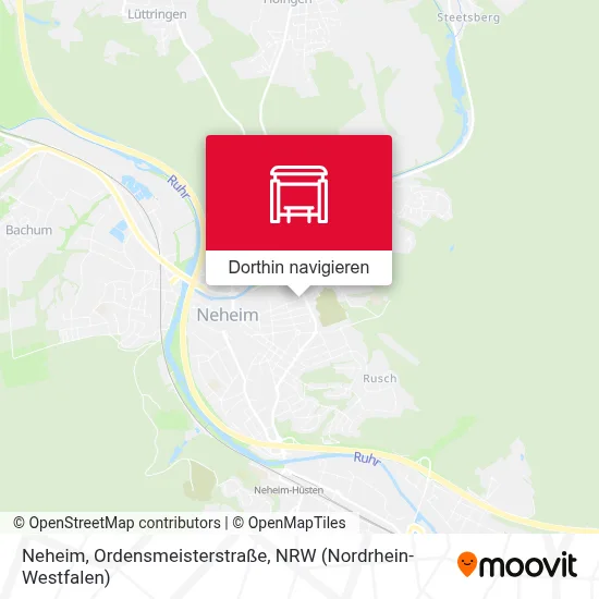 Neheim, Ordensmeisterstraße Karte