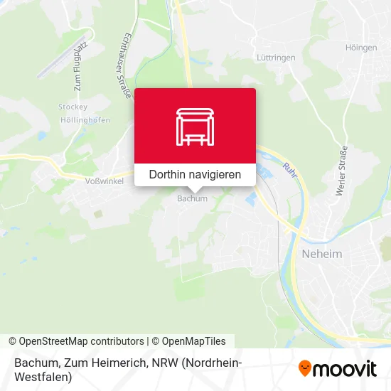 Bachum, Zum Heimerich Karte