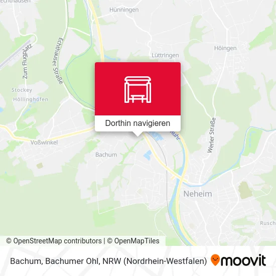 Bachum, Bachumer Ohl Karte