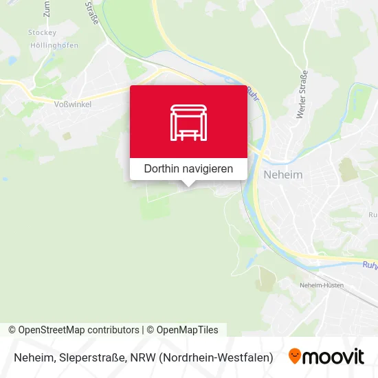 Neheim, Sleperstraße Karte