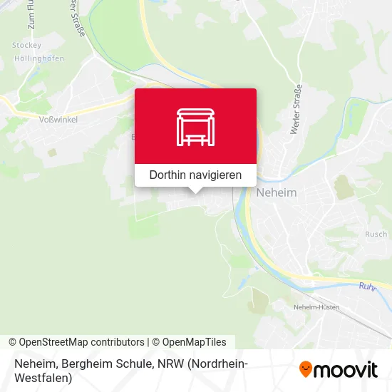 Neheim, Bergheim Schule Karte