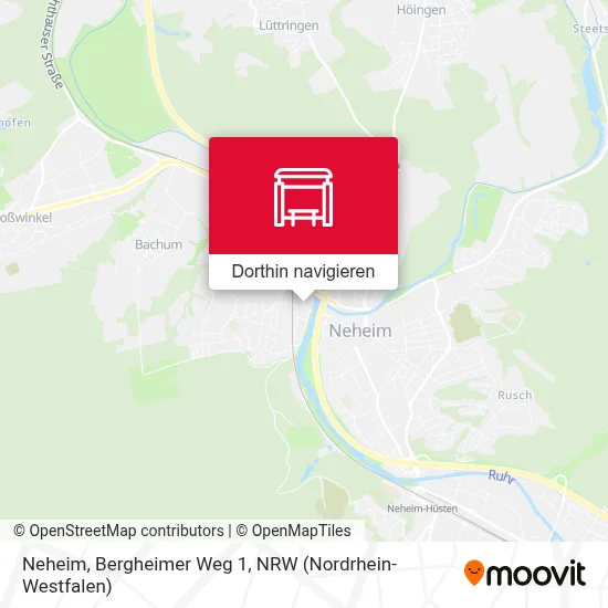 Neheim, Bergheimer Weg 1 Karte