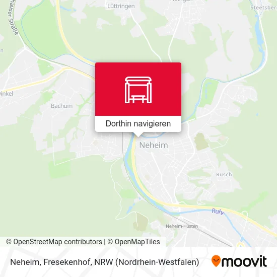 Neheim, Fresekenhof Karte