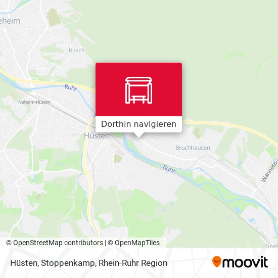 Hüsten, Stoppenkamp Karte