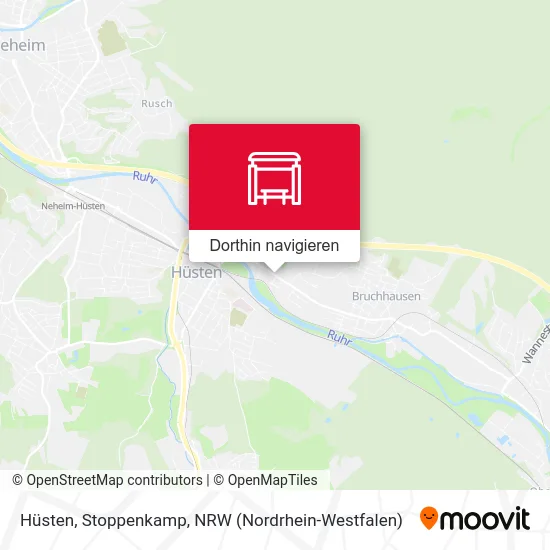 Hüsten, Stoppenkamp Karte