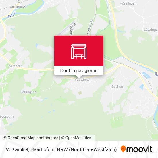 Voßwinkel, Haarhofstr. Karte