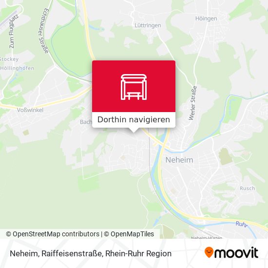 Neheim, Raiffeisenstraße Karte