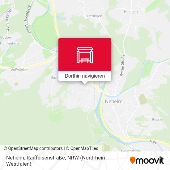 Neheim, Raiffeisenstraße Karte
