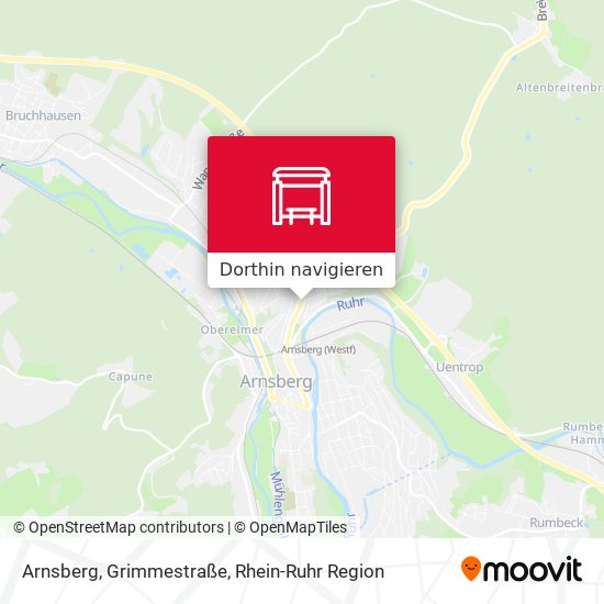 Arnsberg, Grimmestraße Karte