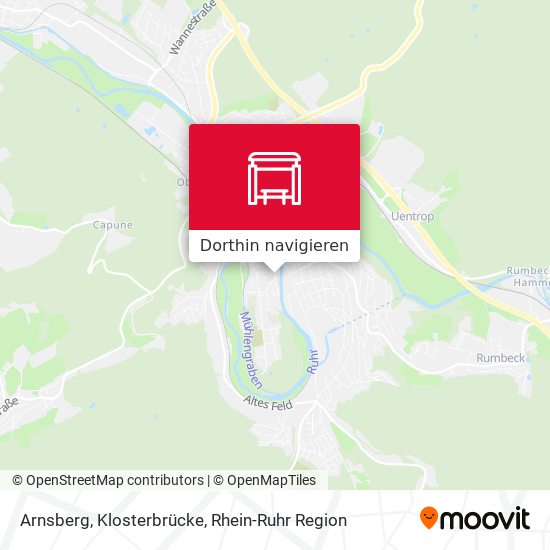 Arnsberg, Klosterbrücke Karte