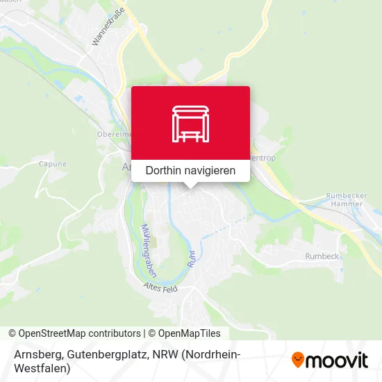 Arnsberg, Gutenbergplatz Karte