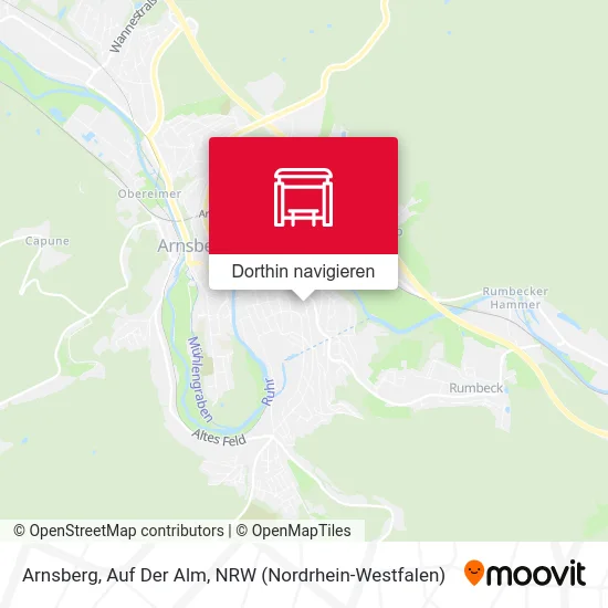 Arnsberg, Auf Der Alm Karte