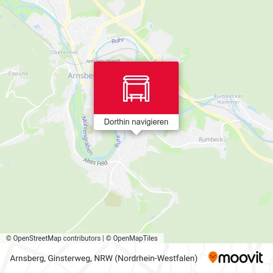 Arnsberg, Ginsterweg Karte