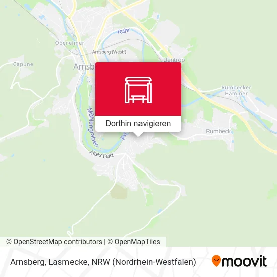 Arnsberg, Lasmecke Karte