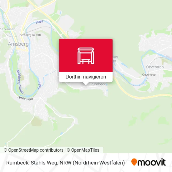 Rumbeck, Stahls Weg Karte