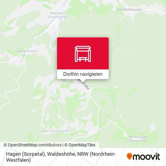 Hagen (Sorpetal), Waldeshöhe Karte