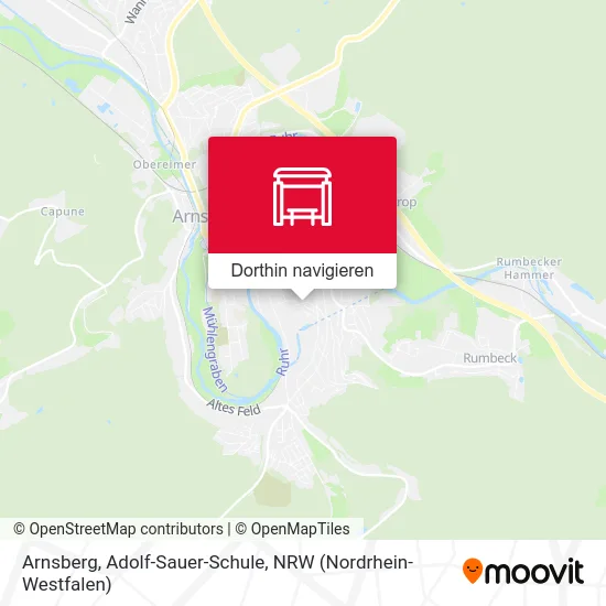 Arnsberg, Adolf-Sauer-Schule Karte