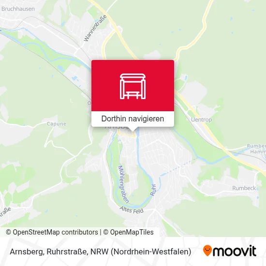 Arnsberg, Ruhrstraße Karte