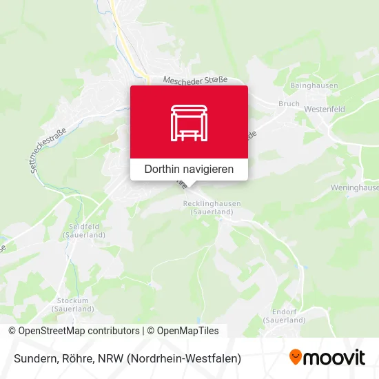 Sundern, Röhre Karte