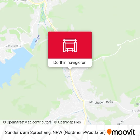 Sundern, am Spreehang Karte