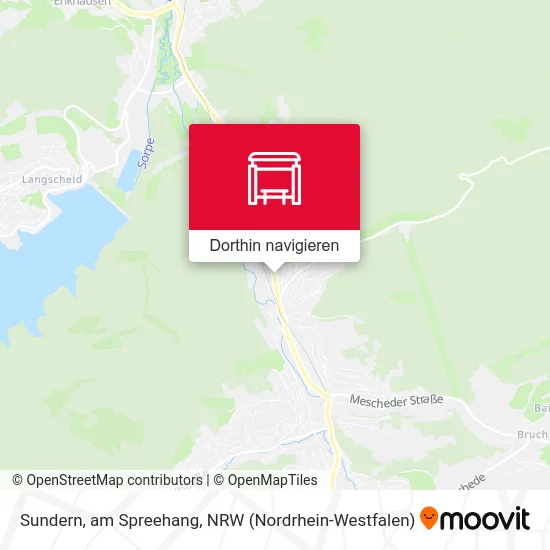 Sundern, am Spreehang Karte