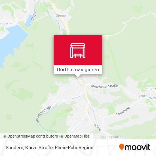 Sundern, Kurze Straße Karte