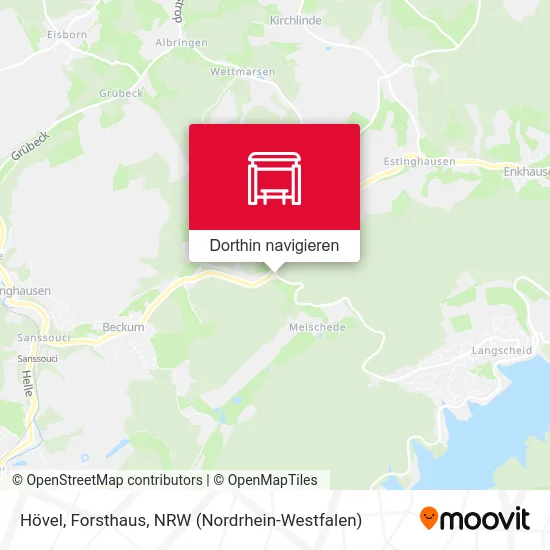 Hövel, Forsthaus Karte